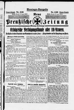 Neue preußische Zeitung vom 30.08.1915