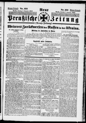 Neue preußische Zeitung vom 07.09.1915