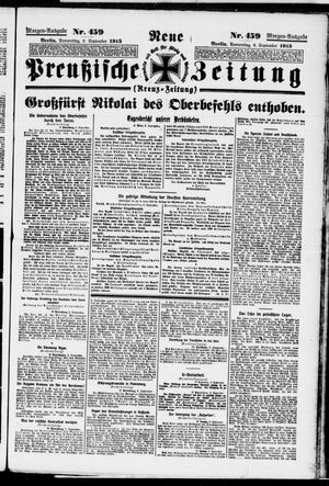 Neue preußische Zeitung vom 09.09.1915