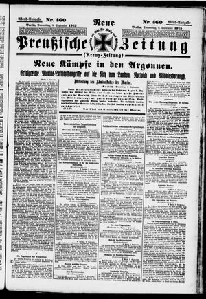 Neue preußische Zeitung vom 09.09.1915