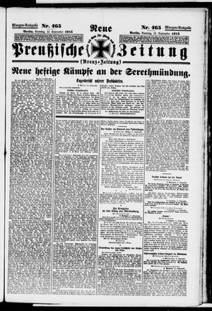Neue preußische Zeitung vom 12.09.1915