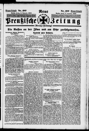 Neue preußische Zeitung vom 24.09.1915