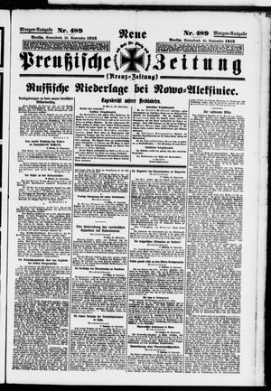Neue preußische Zeitung vom 25.09.1915