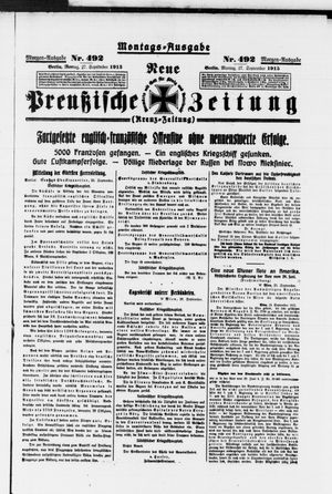 Neue preußische Zeitung vom 27.09.1915