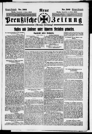 Neue preußische Zeitung vom 02.10.1915