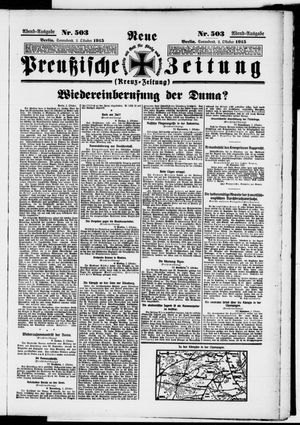 Neue preußische Zeitung vom 02.10.1915