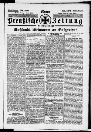 Neue preußische Zeitung vom 04.10.1915