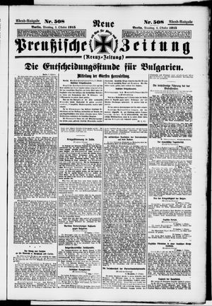 Neue preußische Zeitung vom 05.10.1915