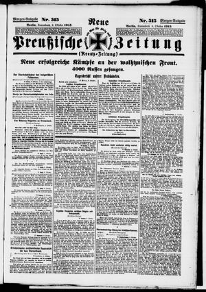 Neue preußische Zeitung vom 09.10.1915