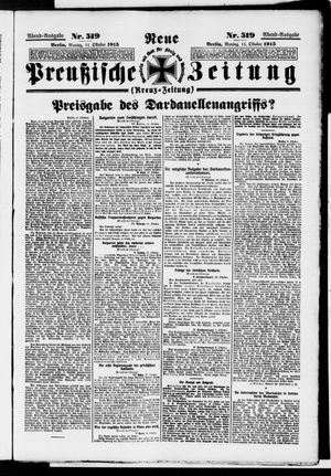 Neue preußische Zeitung vom 11.10.1915