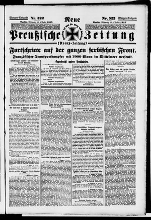 Neue preußische Zeitung vom 13.10.1915