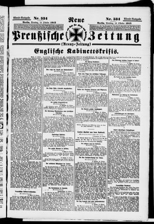 Neue preußische Zeitung on Oct 19, 1915