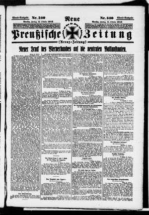 Neue preußische Zeitung vom 22.10.1915