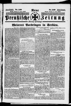 Neue preußische Zeitung vom 27.10.1915