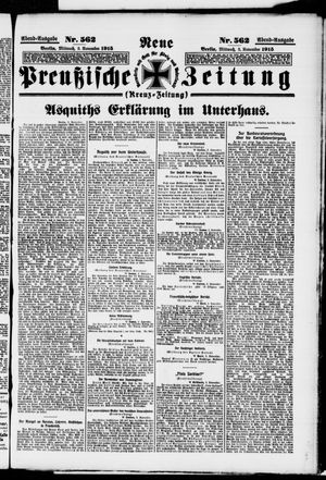 Neue preußische Zeitung vom 03.11.1915