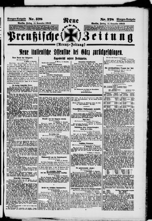Neue preußische Zeitung on Nov 12, 1915