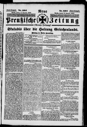 Neue preußische Zeitung vom 26.11.1915
