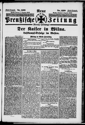 Neue preußische Zeitung vom 15.12.1915