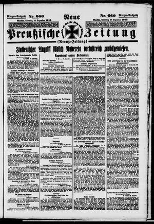 Neue preußische Zeitung on Dec 28, 1915