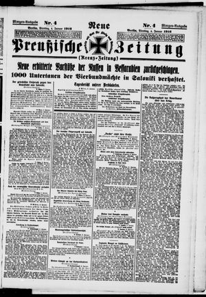 Neue preußische Zeitung vom 04.01.1916