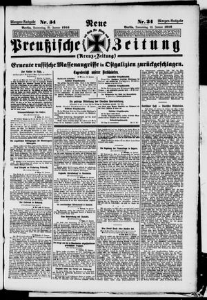 Neue preußische Zeitung vom 20.01.1916