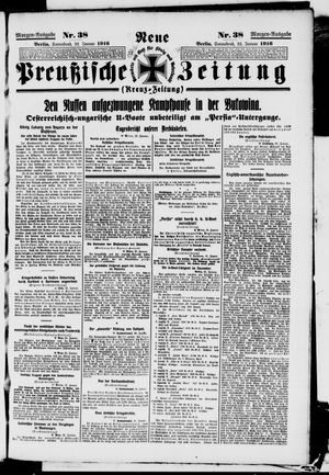 Neue preußische Zeitung vom 22.01.1916