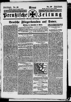 Neue preußische Zeitung on Jan 24, 1916