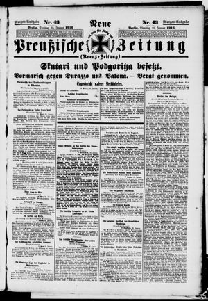 Neue preußische Zeitung vom 25.01.1916