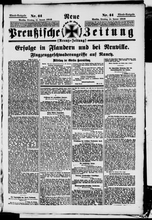 Neue preußische Zeitung vom 25.01.1916