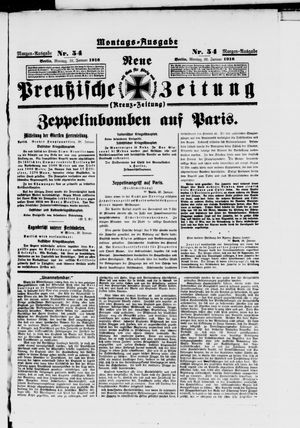 Neue preußische Zeitung vom 31.01.1916