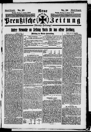Neue preußische Zeitung vom 31.01.1916