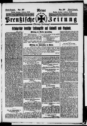 Neue preußische Zeitung vom 01.02.1916