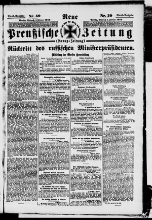 Neue preußische Zeitung vom 02.02.1916