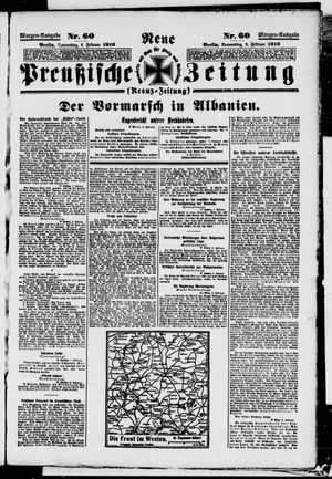 Neue preußische Zeitung vom 03.02.1916