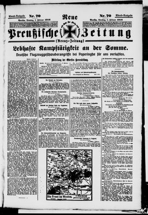 Neue preußische Zeitung vom 08.02.1916