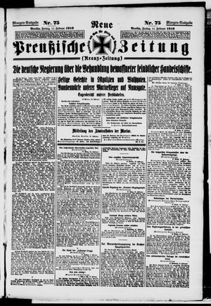 Neue preußische Zeitung vom 11.02.1916