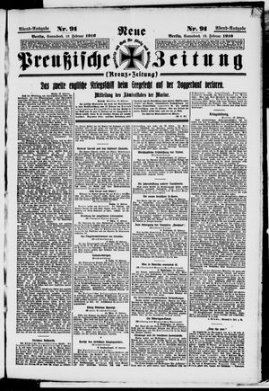 Neue preußische Zeitung vom 19.02.1916