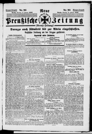 Neue preußische Zeitung vom 22.02.1916