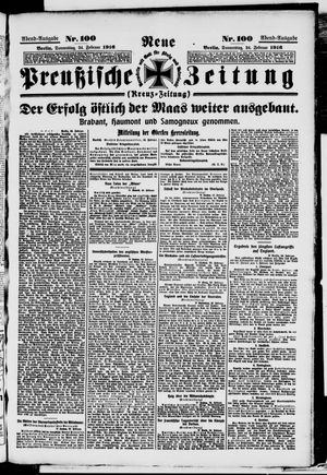Neue preußische Zeitung vom 24.02.1916