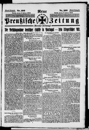 Neue preußische Zeitung vom 25.02.1916
