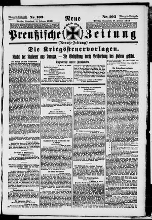 Neue preußische Zeitung vom 26.02.1916