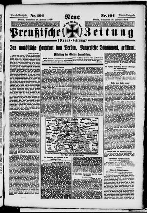 Neue preußische Zeitung vom 26.02.1916