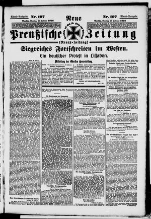 Neue preußische Zeitung vom 28.02.1916