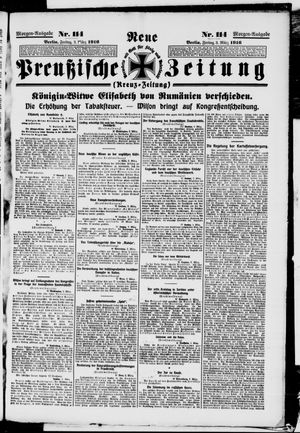 Neue preußische Zeitung on Mar 3, 1916