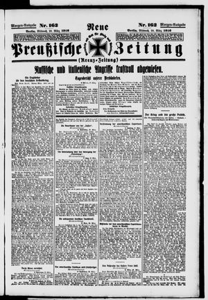 Neue preußische Zeitung vom 29.03.1916