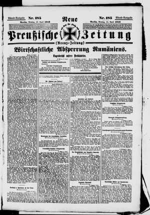 Neue preußische Zeitung vom 10.04.1916