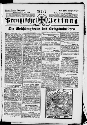Neue preußische Zeitung vom 11.04.1916