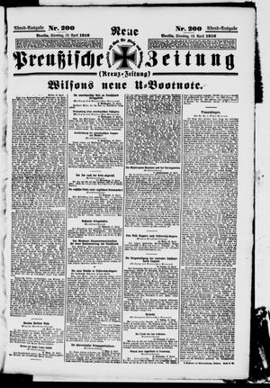 Neue preußische Zeitung vom 18.04.1916