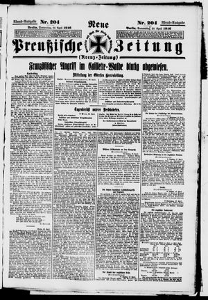 Neue preußische Zeitung vom 20.04.1916
