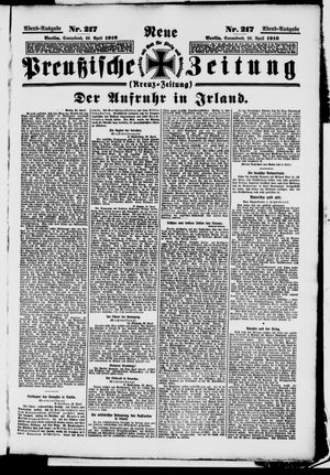 Neue preußische Zeitung vom 29.04.1916